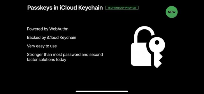 蘋果朝無密碼未來邁進推出passkeysinicloudkeychain功能