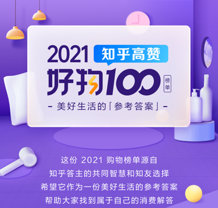 “2021知乎高贊好物100”榜單揭曉 犀利硬核的評測為消費者解鎖好物