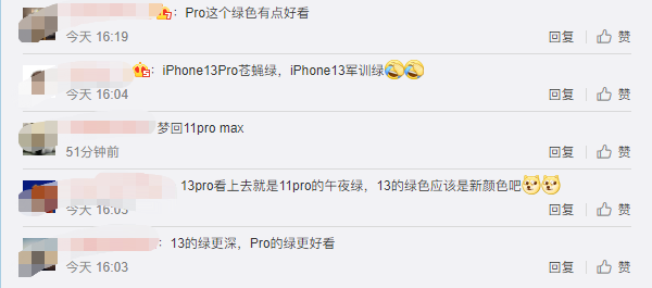 iPhone 13系列苍岭绿/绿色上手视频曝光 网友吐槽像苍蝇绿！