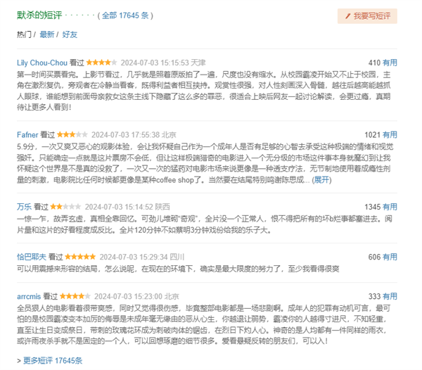 电影《默杀》全员狠人