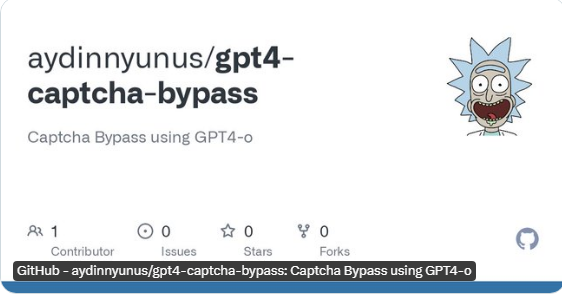 新型验证码破解工具GPT4o Captcha Bypass问世