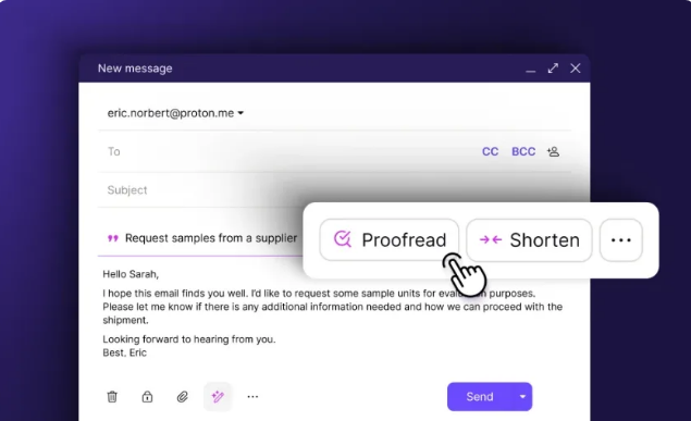  Proton Mail推出AI写作助手Scribe:注重隐私的智能写作工具