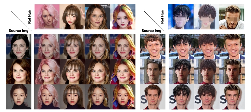 AI换发型神器Stable-Hair：实现发型迁移 轻松换个明星同款发型
