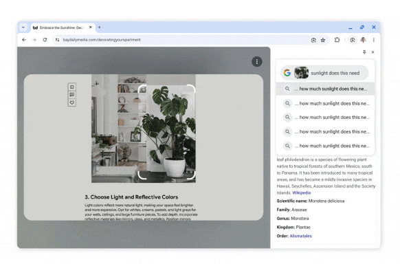 Desktop Chrome AI Search Upgrade Introduces Circle to Search-like Functionality