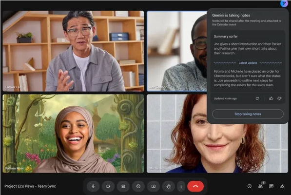 Google Meet Launches New AI Feature 'Help Me Take Notes' to Avoid Missing Meeting Highlights