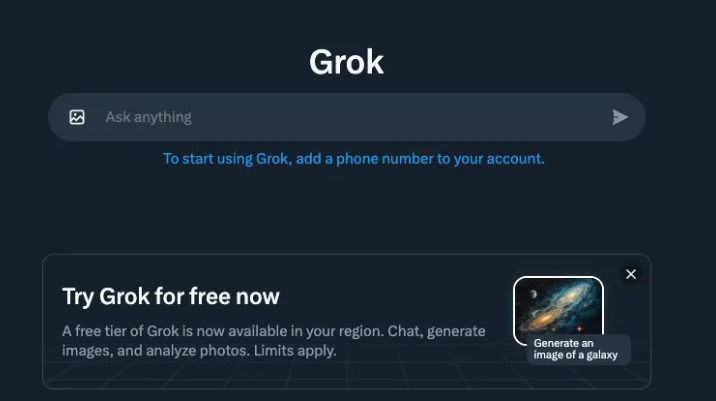 The free version of AI chatbot Grok on Platform X is about to launch, supporting up to 20 conversations every 2 hours