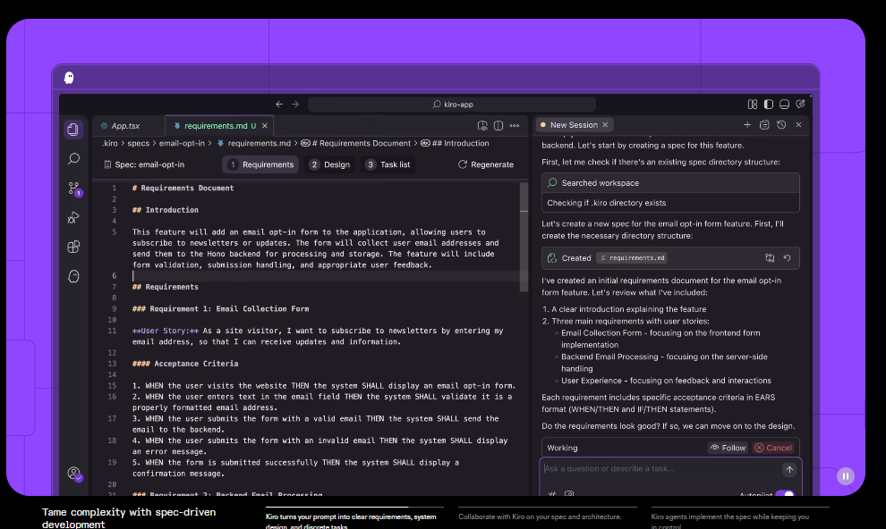Amazon Launches AI Code Editor Kiro, Supporting Free Use of Claude 4/3.7 Sonnet