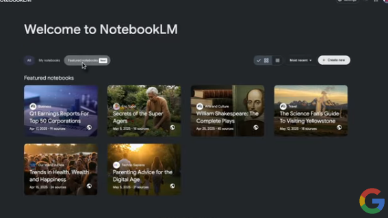 Google NotebookLM Launches Feature-Rich Notebooks, One-Click Access to Expert-Curated Content