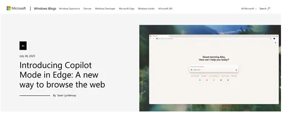 Microsoft Edge lanza un modo Co-pilot para mejorar la experiencia de búsqueda inteligente