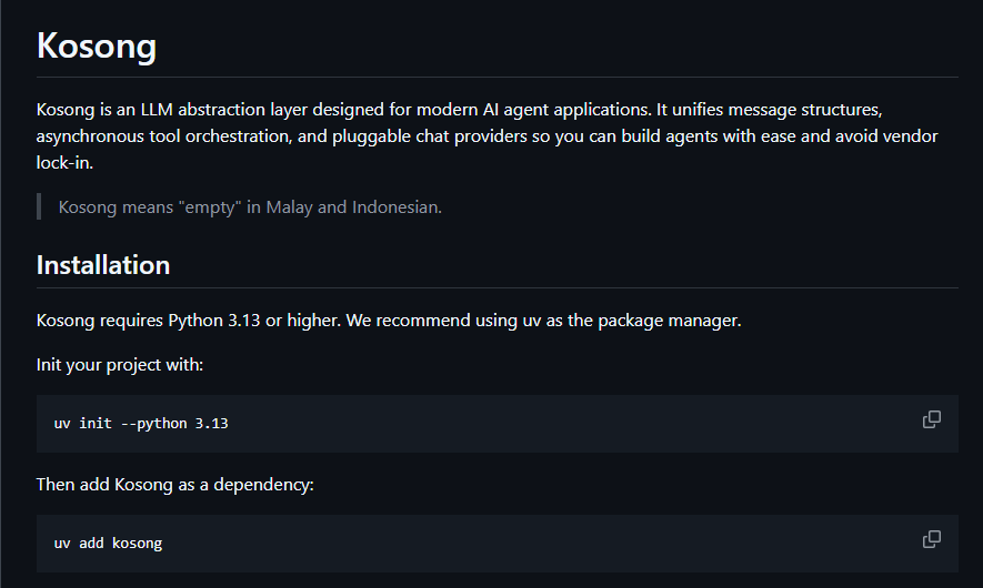 Moon's Dark Side Opens New AI Agent Framework Kosong! Asynchronous Orchestration + Plugin-Based Design, Maximizing Developer Flexibility