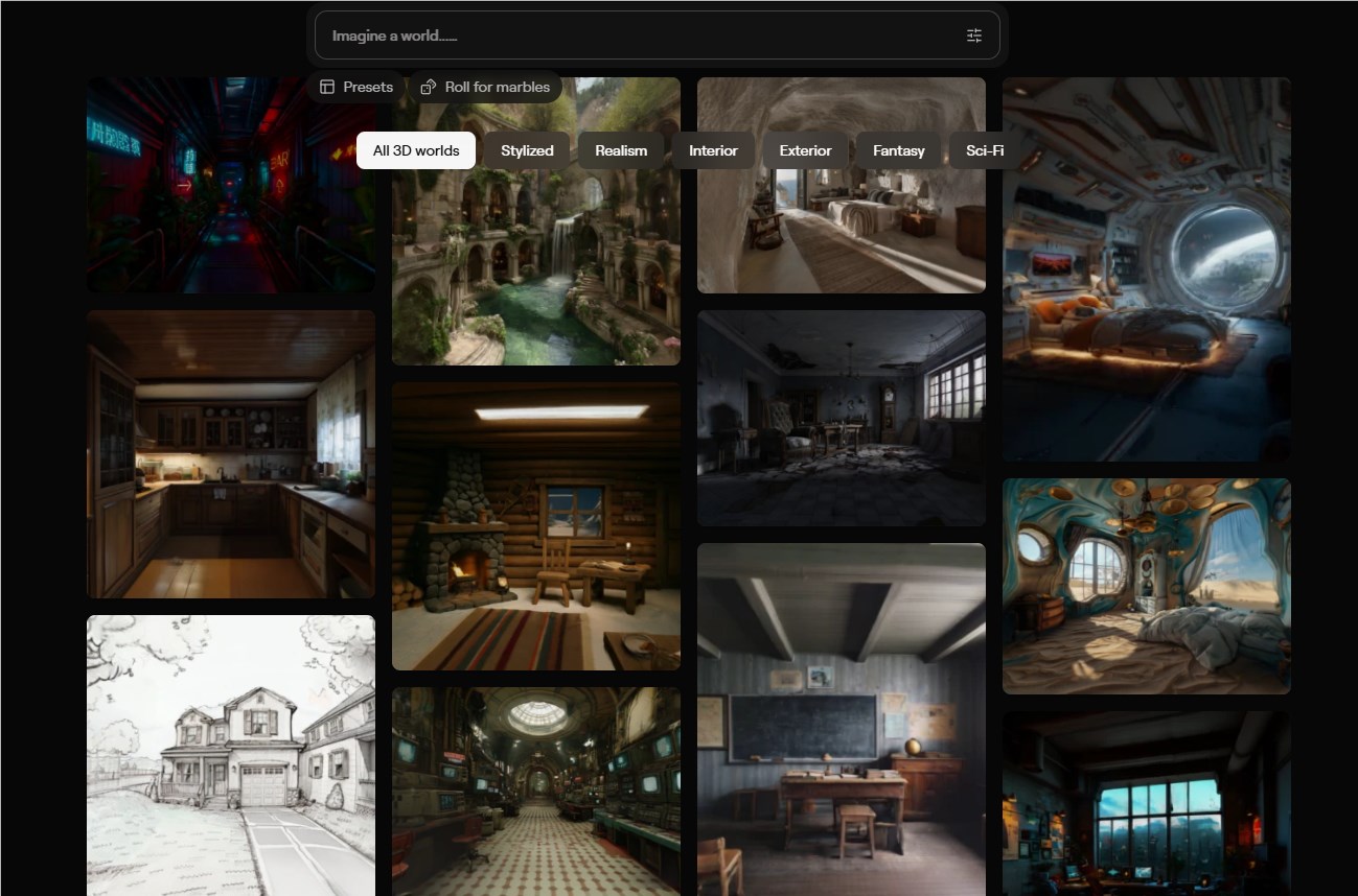 リー・フェイのWorld Labsが初の商用3D世界モデルMarbleを発表。テキスト、画像、動画、3Dレイアウトの入力をサポートし、編集可能な3D環境を生成