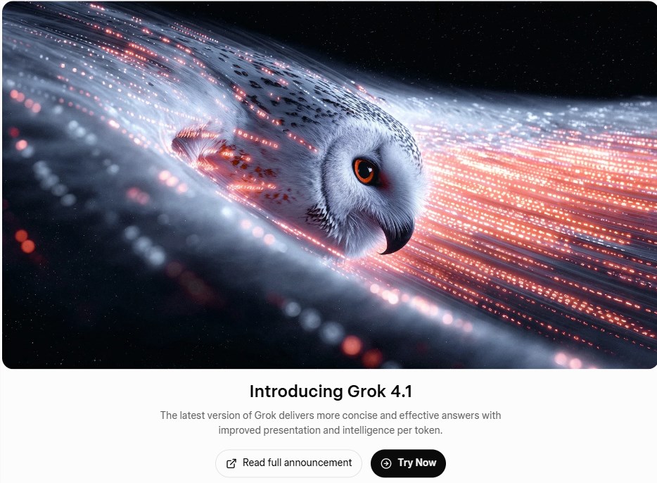 xAI 推出 Grok 4.1,提升质量与速度,免费使用!