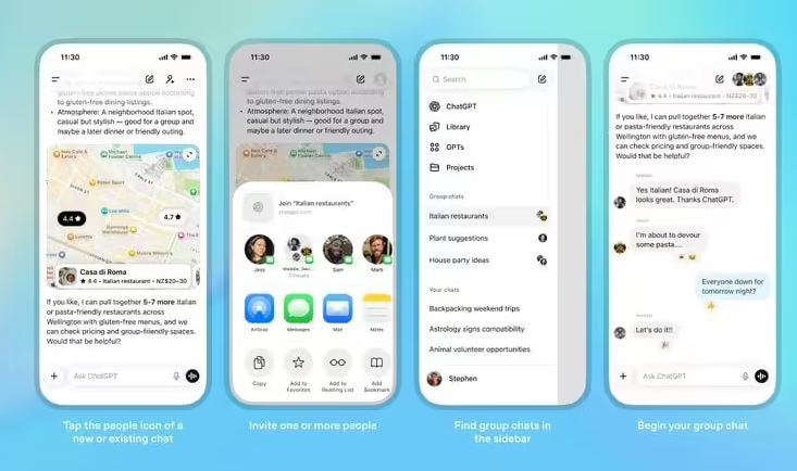 ChatGPT Group Chat Feature Officially Launched: Up to 20 AI Participants for Brainstorming