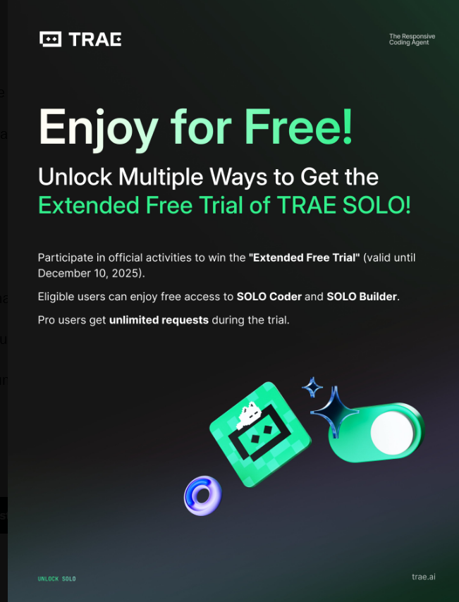 字節跳動 TRAE SOLO 模式中國版正式上線，免費開放助力全流程高效開發