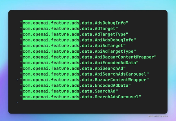 Leaked code shows that ChatGPT is about to add advertising features